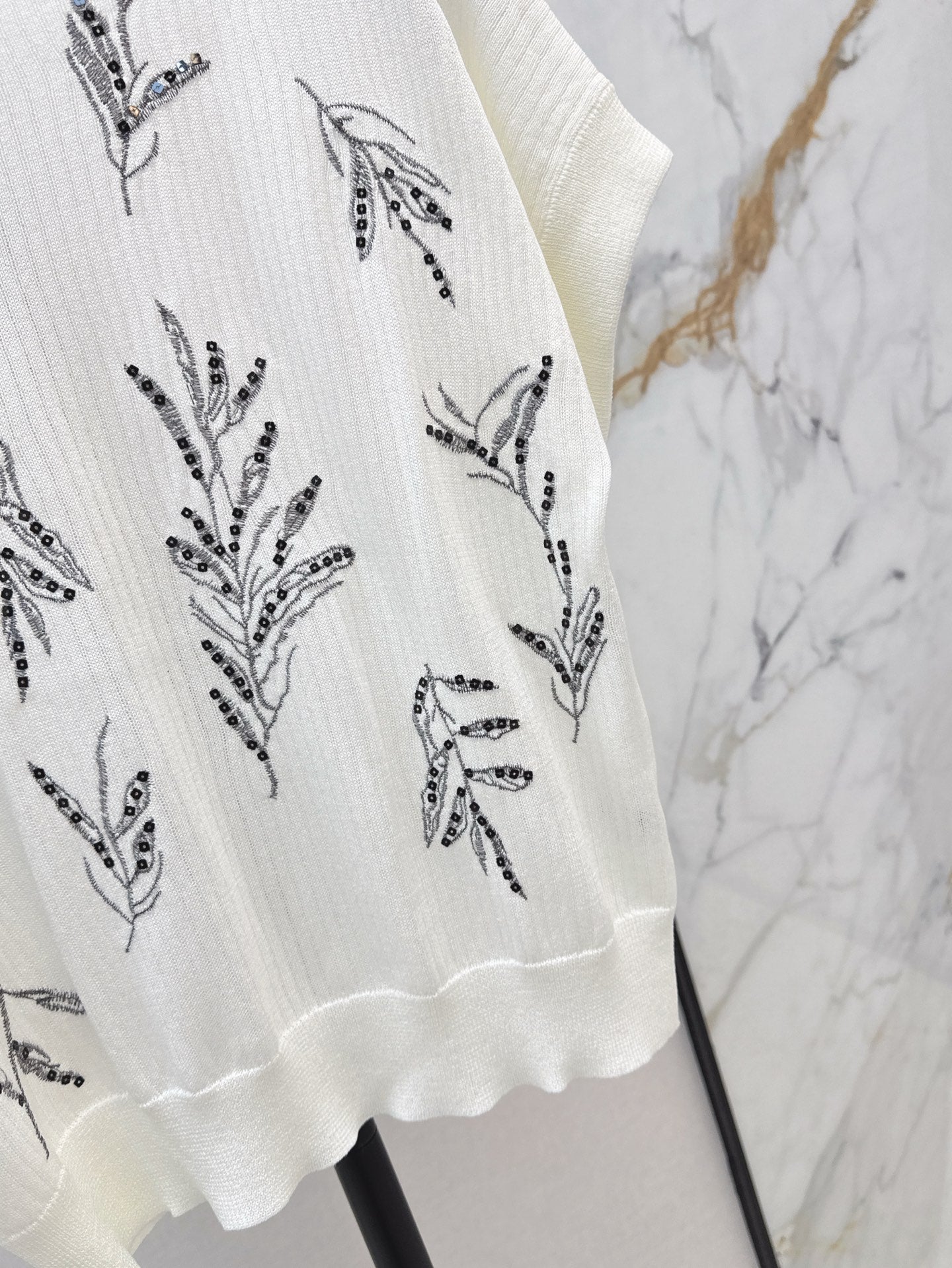 25ss beaded t-shirt