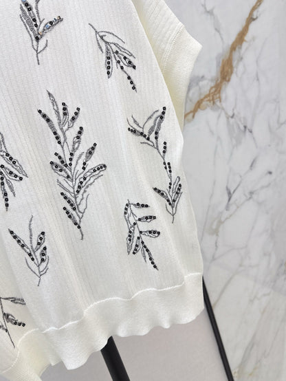 25ss beaded t-shirt