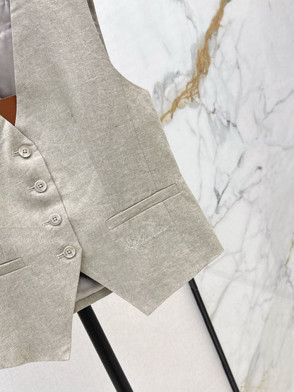 25ss linen vest