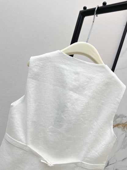 25ss linen vest