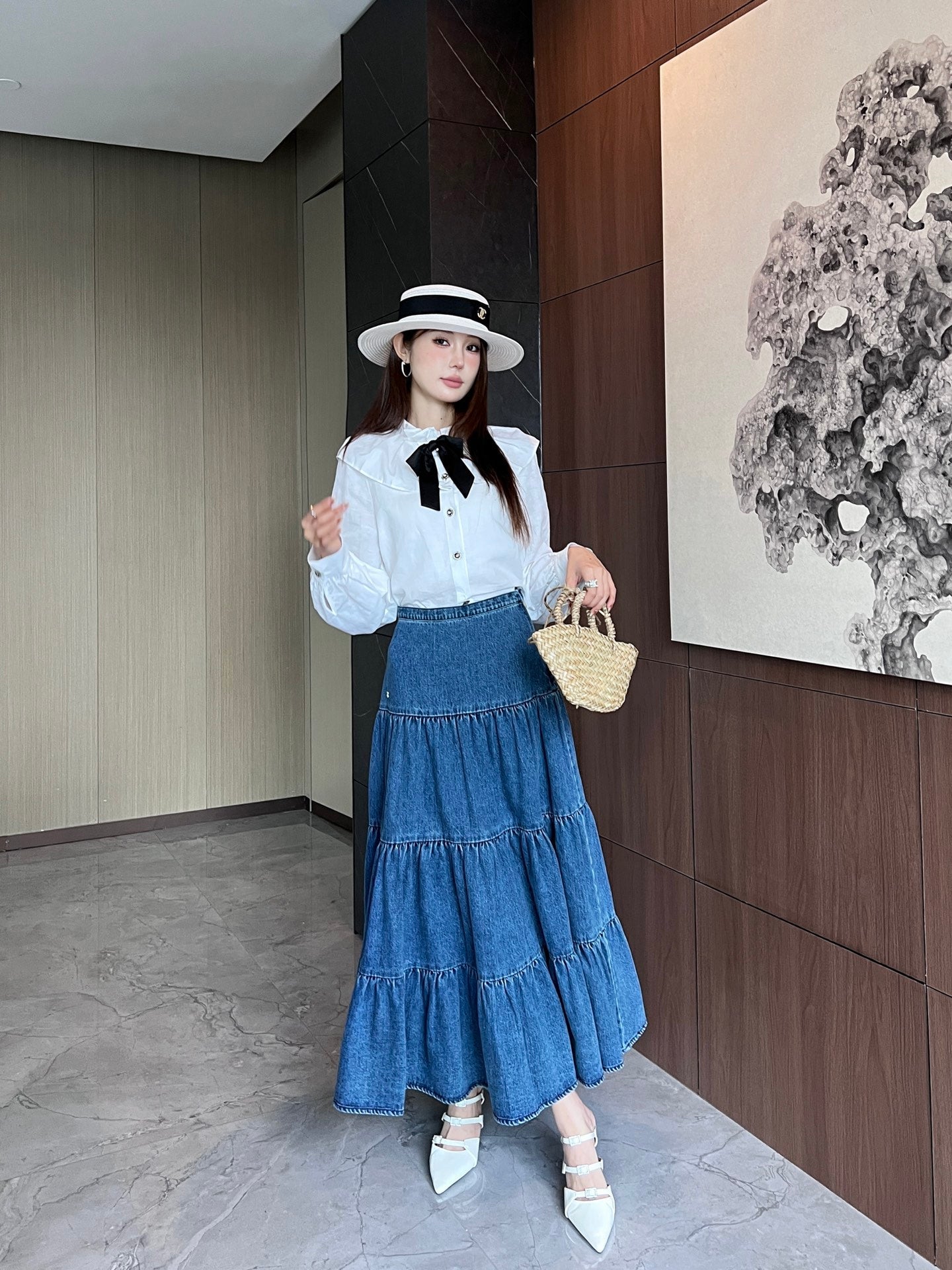 25ss ruffle skirt