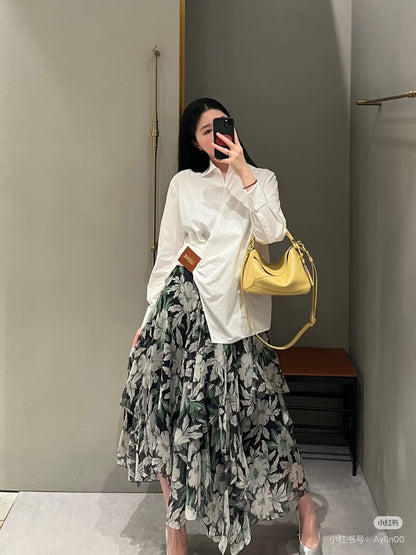 25ss printed skirt