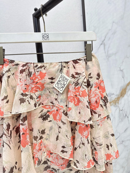25ss printed skirt