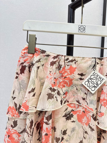 25ss printed skirt