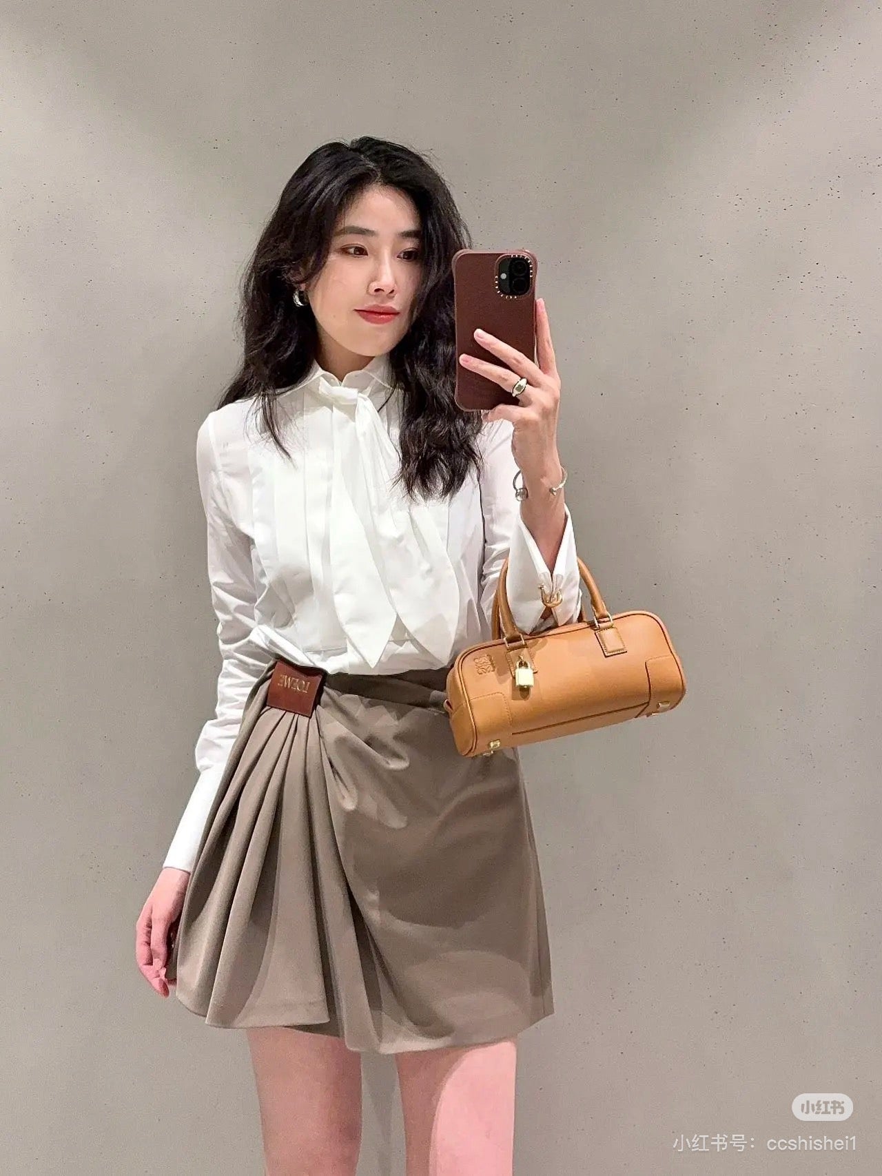 25ss pleated shirt