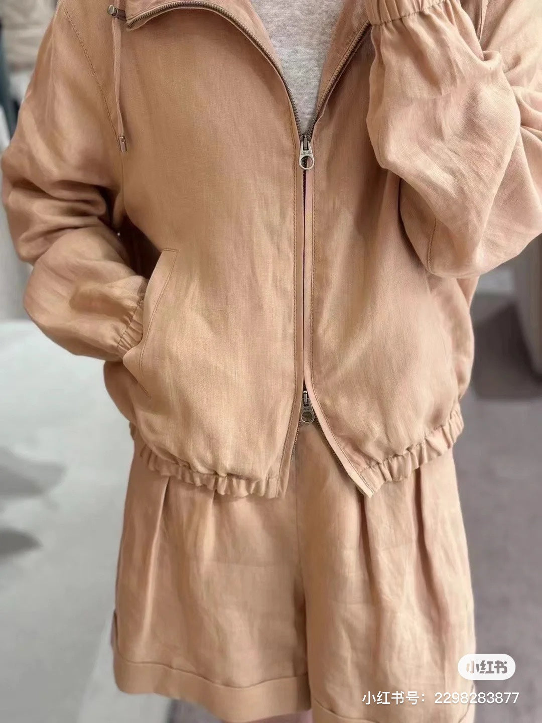 linen jacket set
