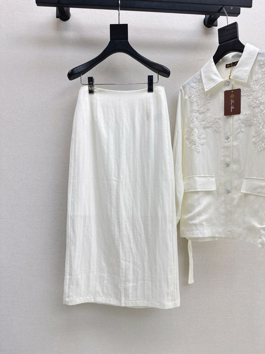 25ss linen embroidered set