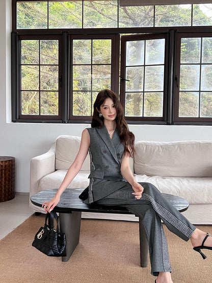 25ss vest suit pants set