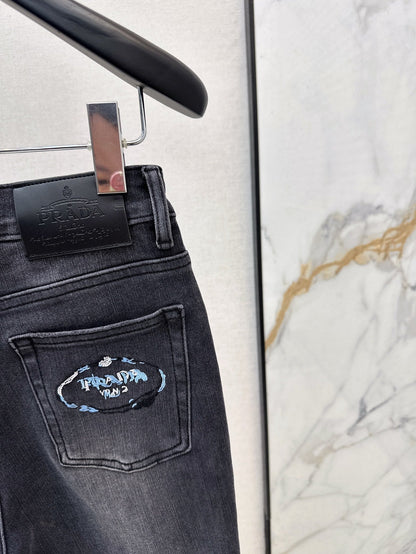 25ss embroidered jeans