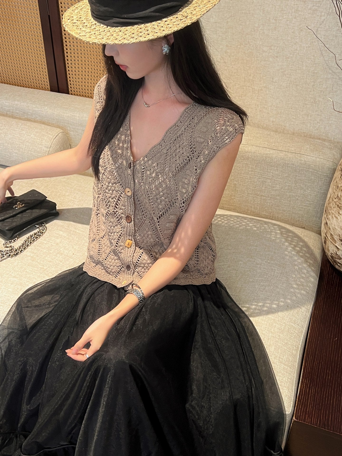 25SS hollow vest