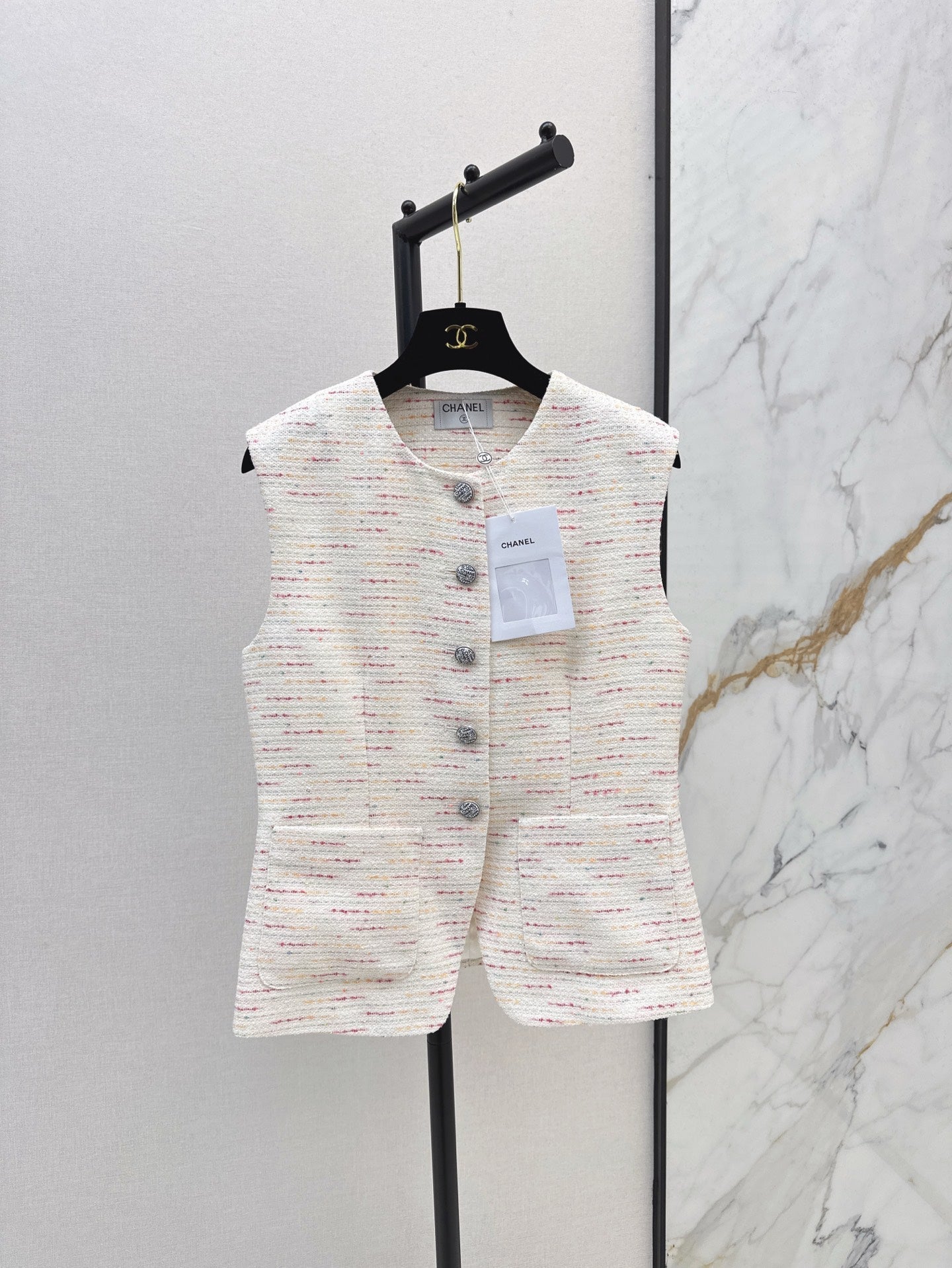 25ss woven vest