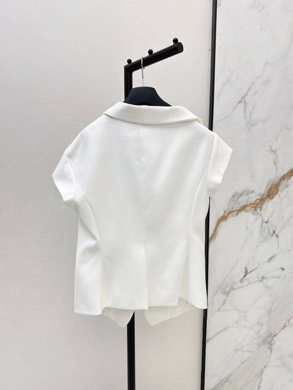 25ss slant collar vest