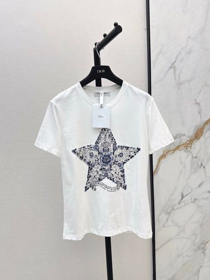 25ss embroidered t-shirt