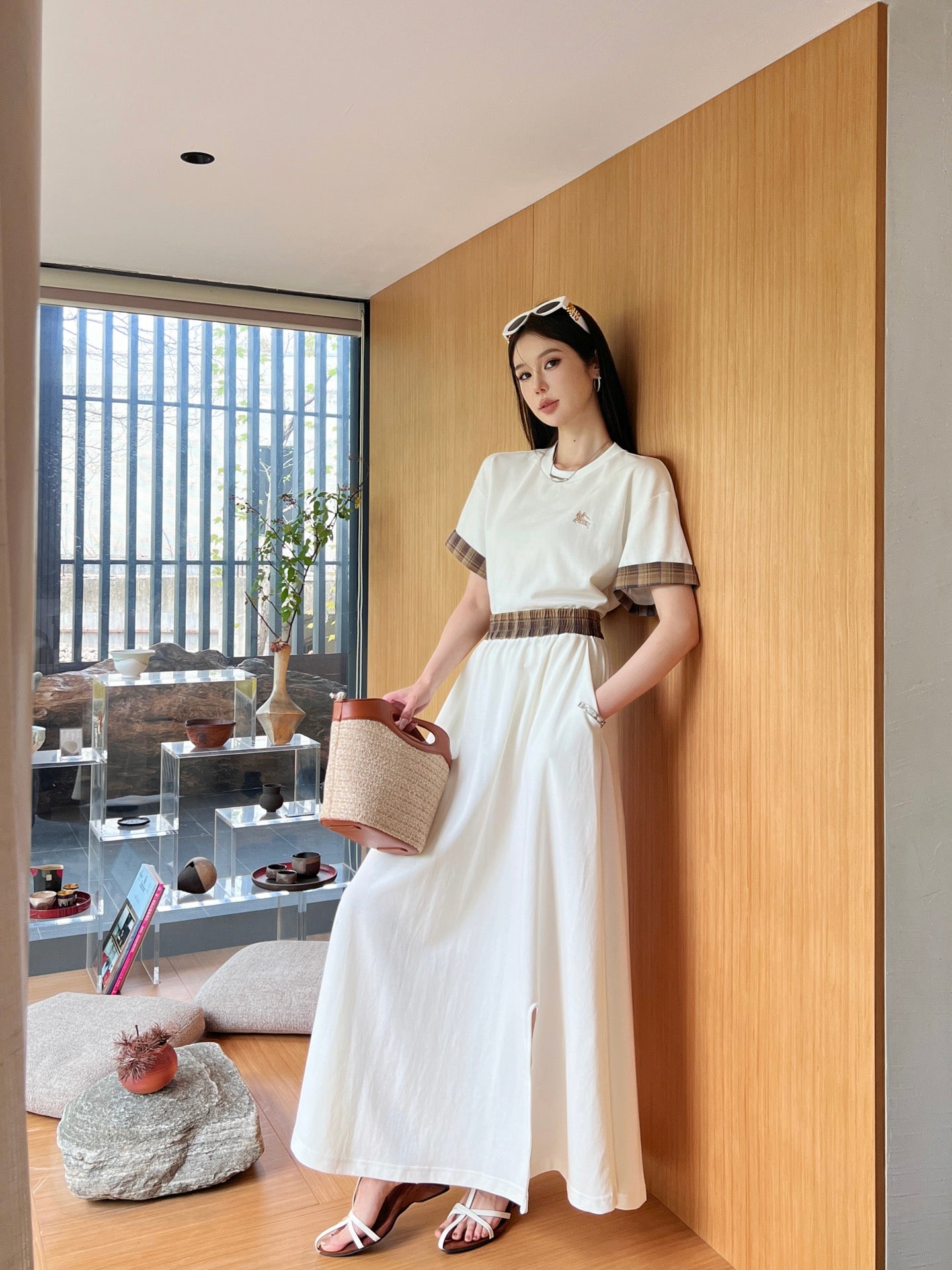 25ss tee skirt set