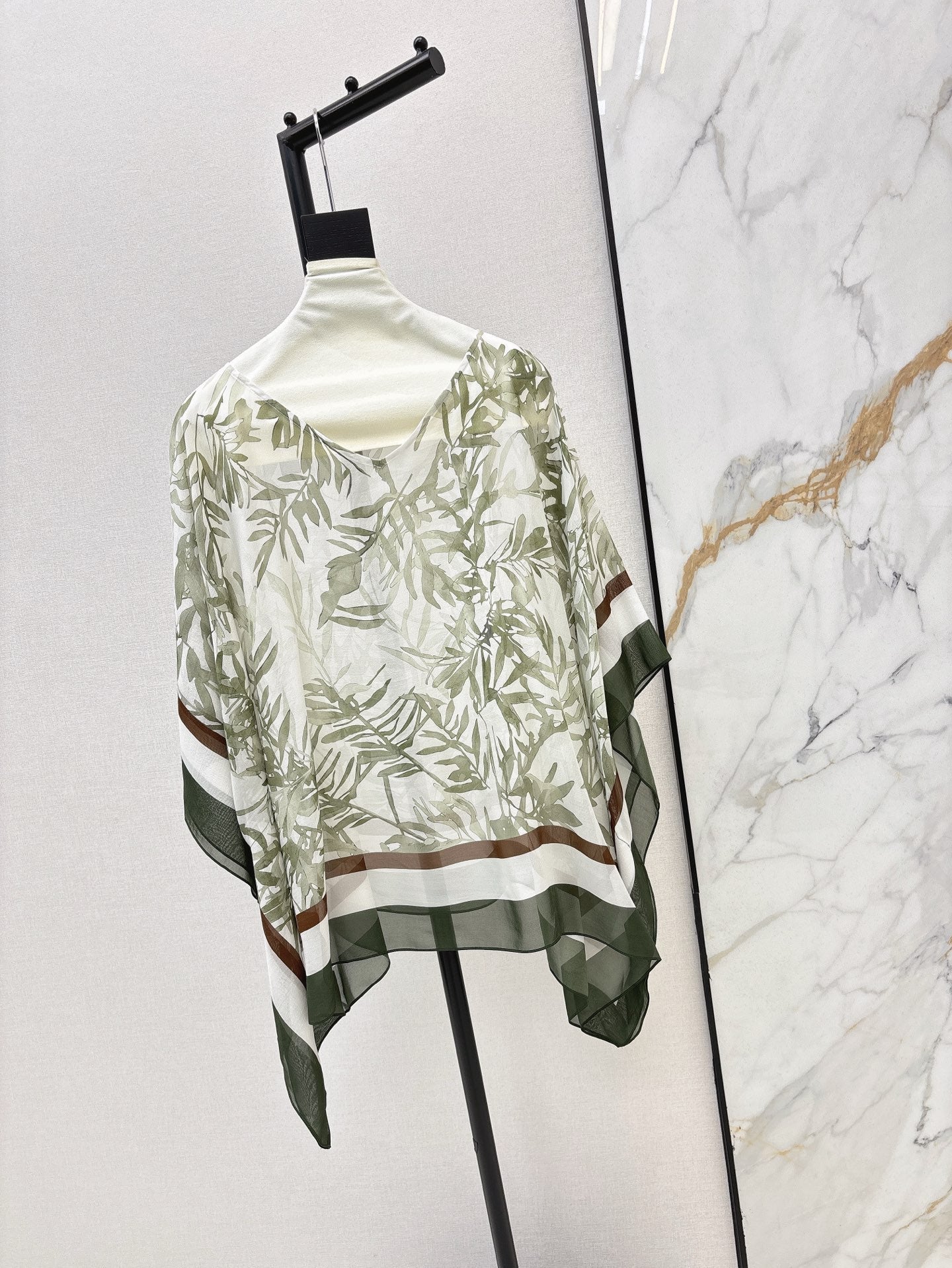 25ss silk Cape top