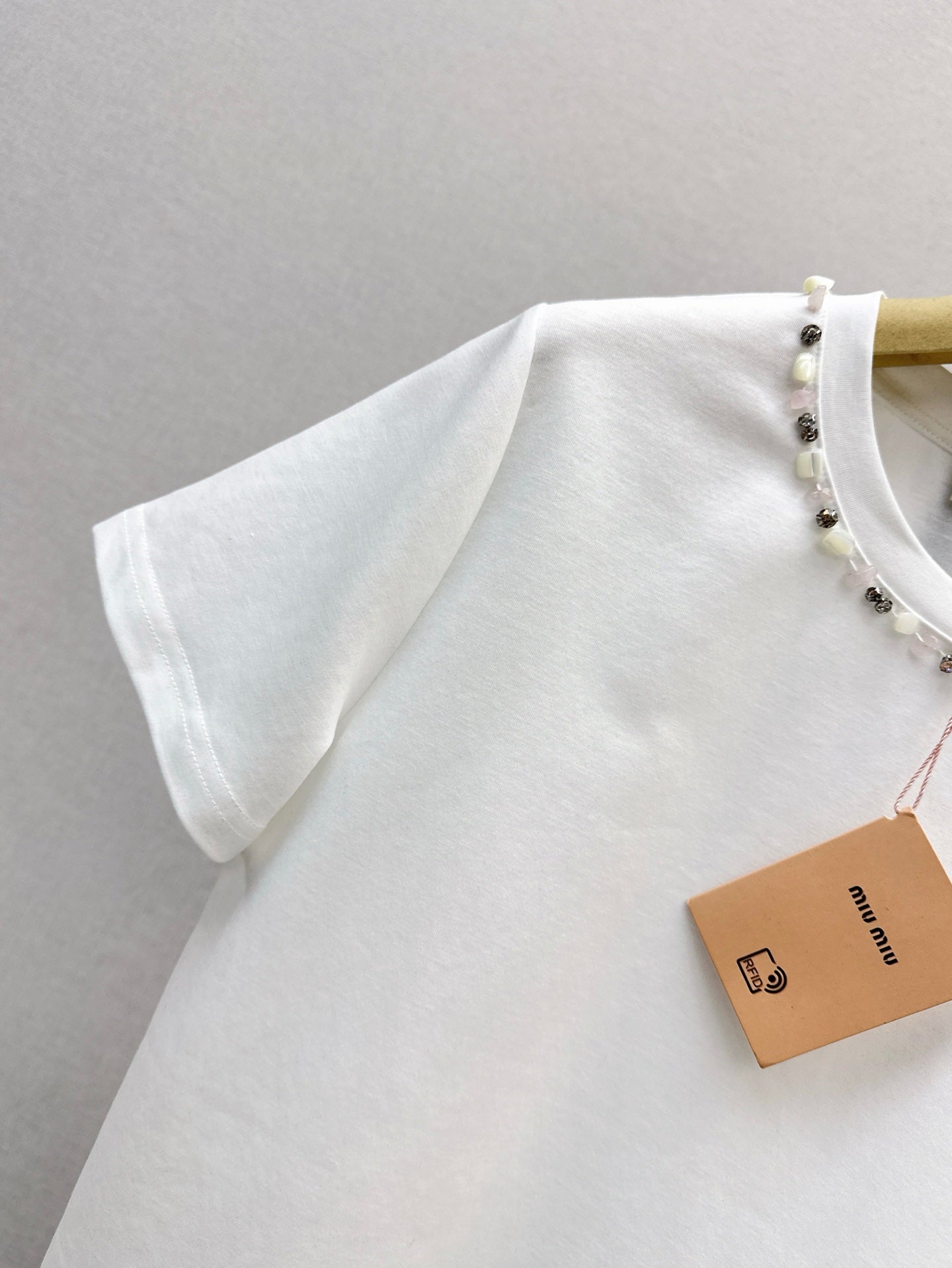 25ss rhinestone t-shirt