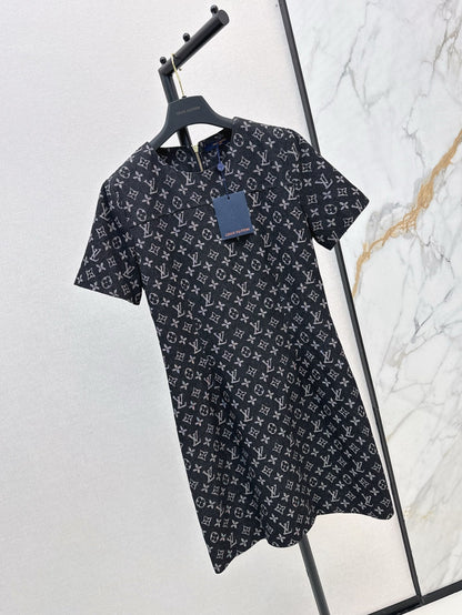 25ss monogram denim dress