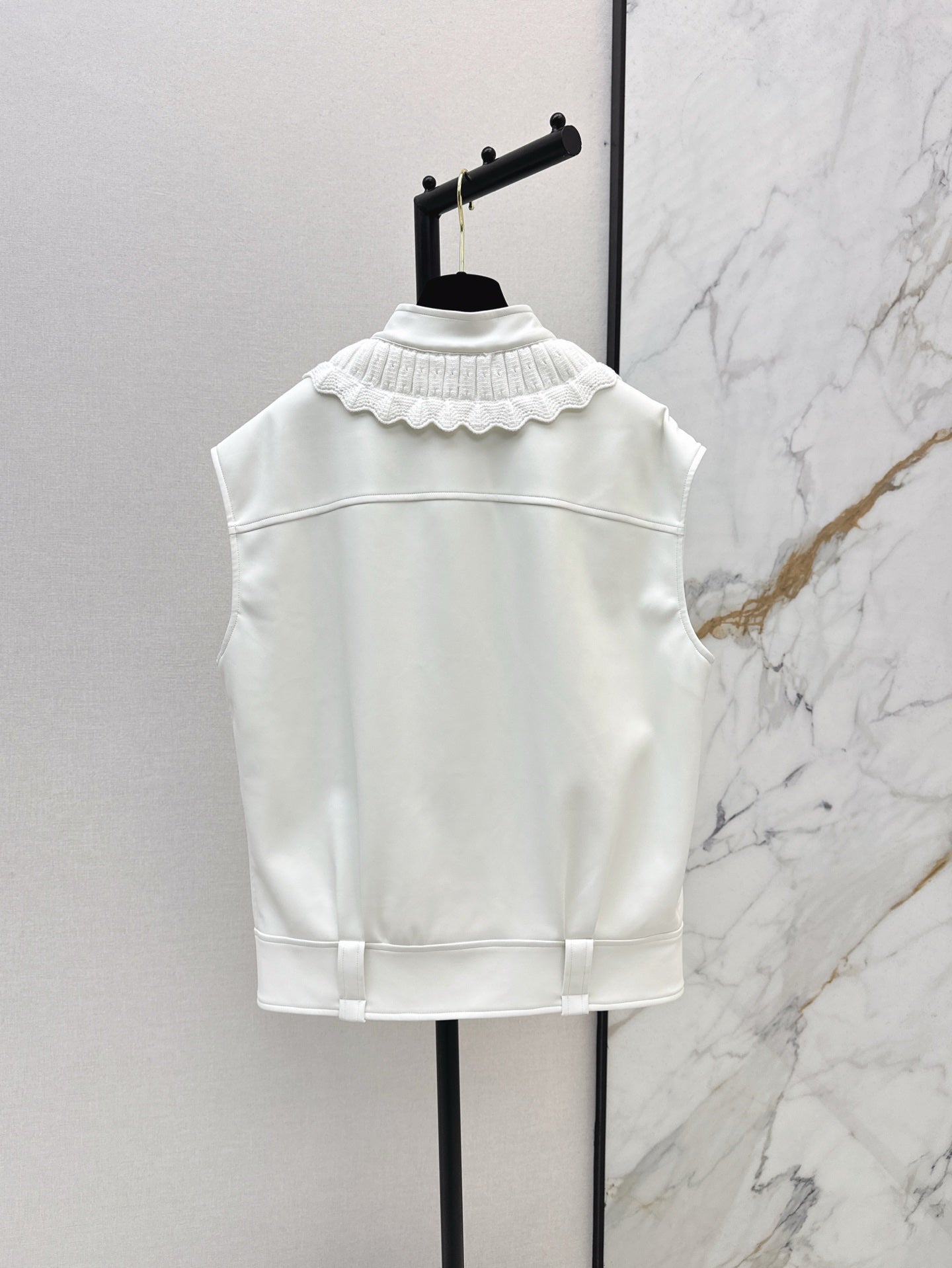 25ss leather vest