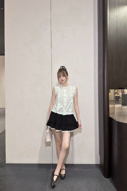 25ss ruffle vest
