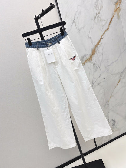 25ss embroidered pants