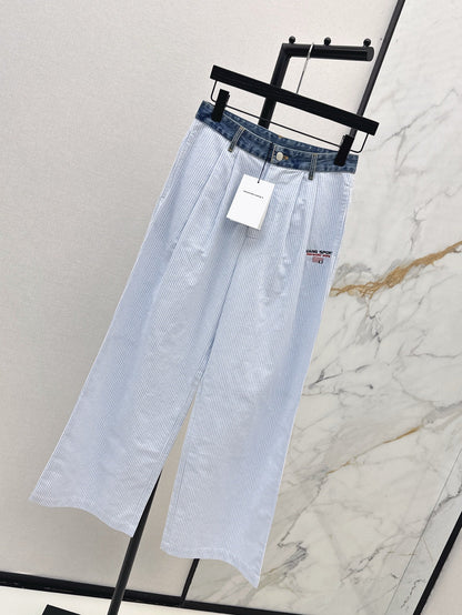 25ss embroidered pants