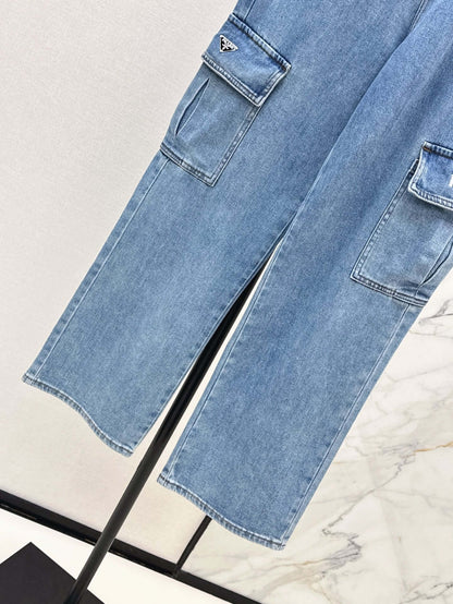 Street Style Utility Jeans