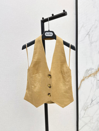 25ss linen vest