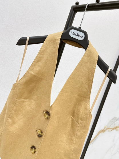 25ss linen vest