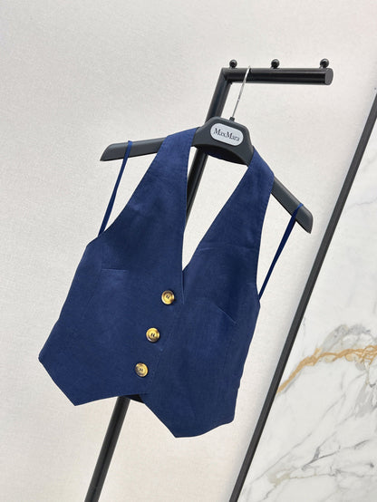 25ss linen vest