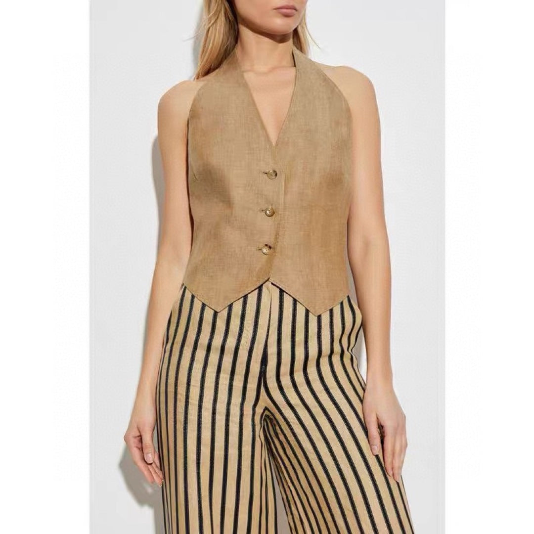 25ss linen vest