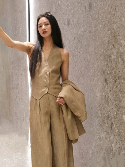 25ss linen vest