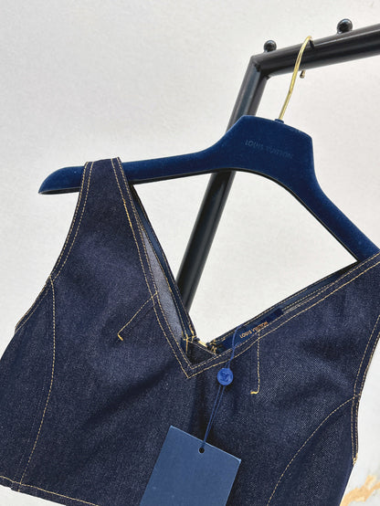 25ss denim vest