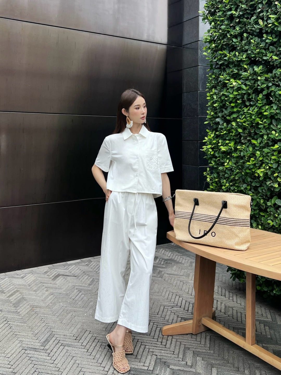 25ss embroidered shirt