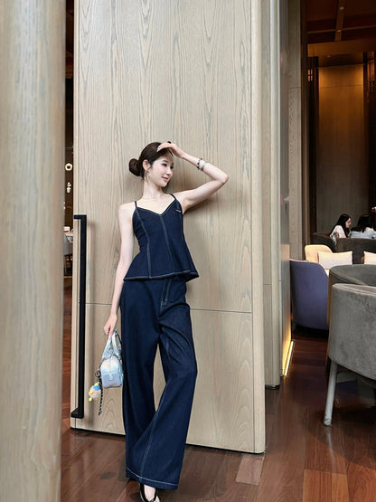 25ss denim camisole