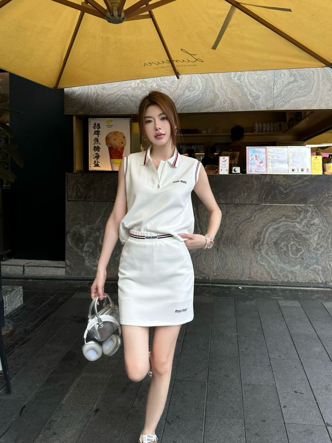 25ss vest skirt set