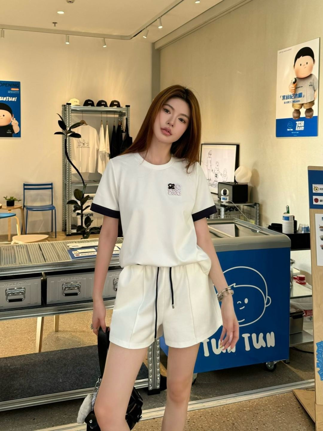 25ss tee short set