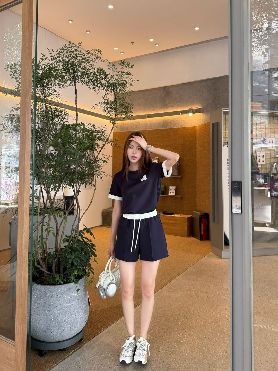 25ss tee short set