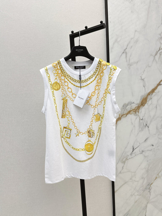 25ss print vest