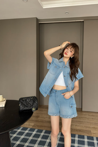 25ss denim short