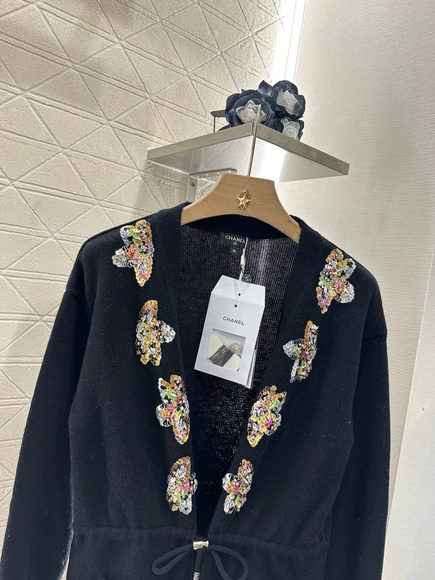 ♥2025 new product Beaded knitted cardigan