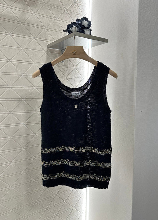♥2025 new product Embroidered knitted vest
