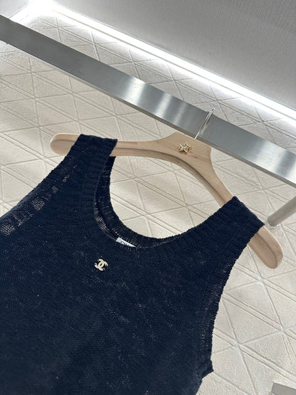 ♥2025 new product Embroidered knitted vest