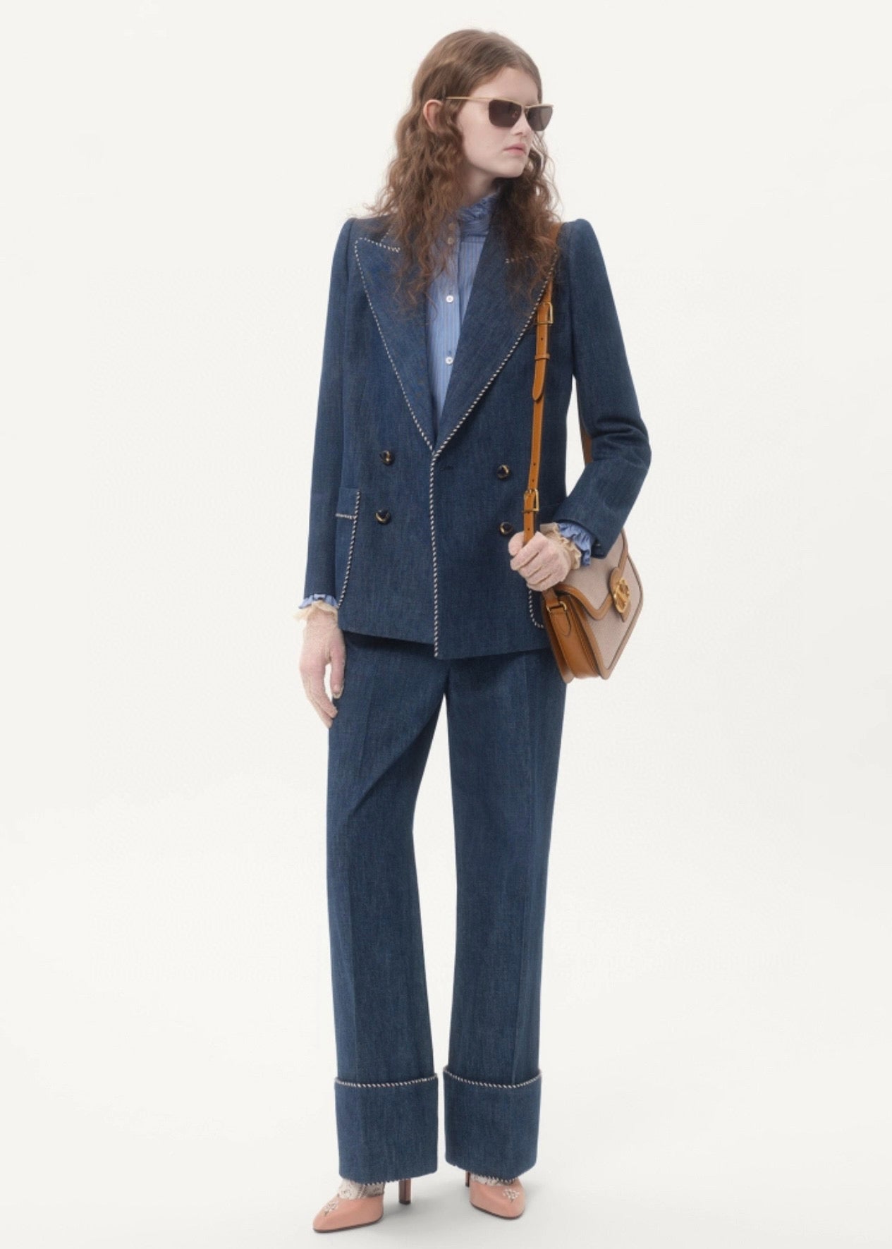 2025 new products Denim suit and trousers set