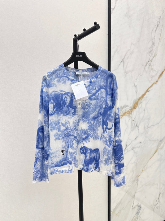 25fw printed knit shirt