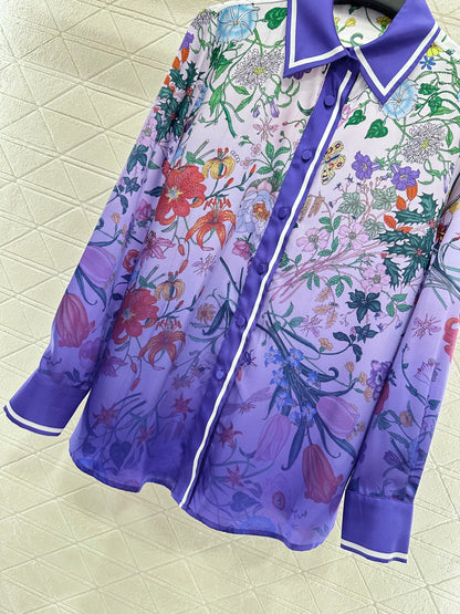 25 New Work Long-sleeved shirt and skirt set