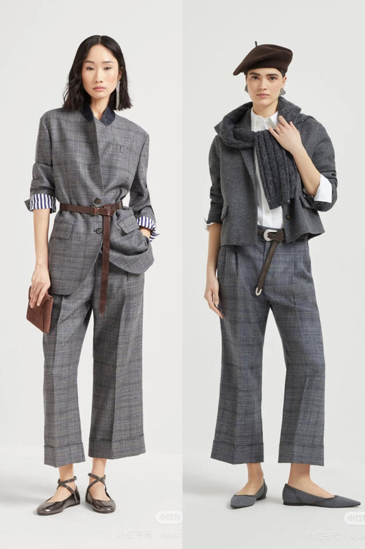 25fw plaid blazer