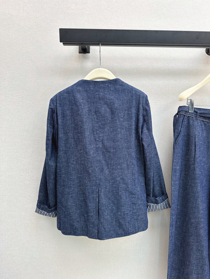 25fw denim blazer