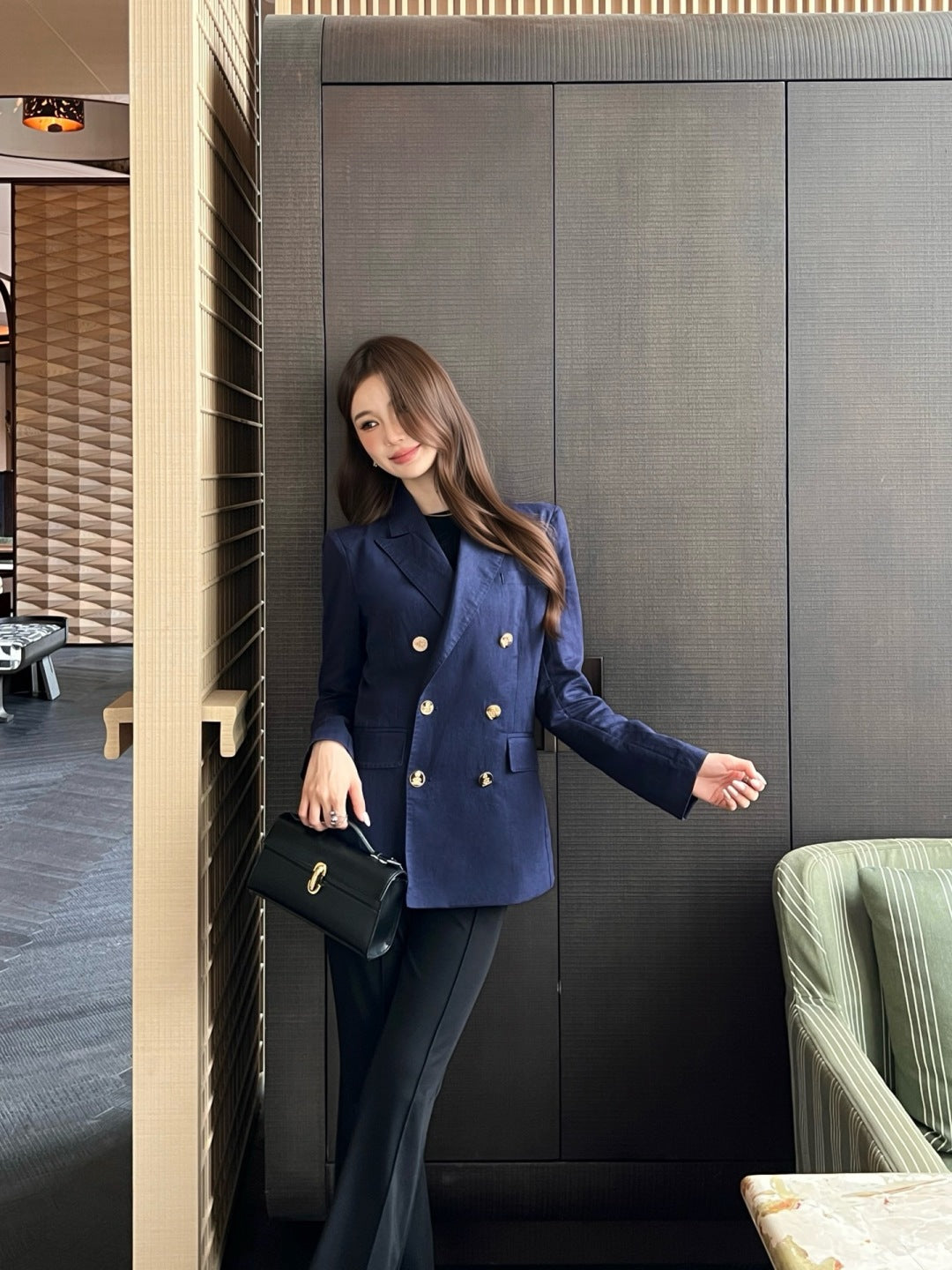 25fw linen blazer