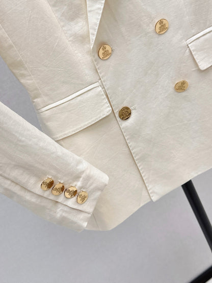 25fw linen blazer