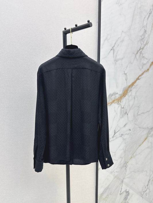 25fw jacquard silk shirt
